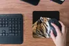 MuchoWow® Mauspad Mousepad Tiger - Tiere - Porträt 20x20 cm Produktbild-Vorschau 4