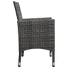 Gartenmöbel-Set 7-tlg. Grau Akazien-Massivholz, PE Rattan, Produktbild-Vorschau 8