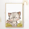 Waldtiere 6er Set Bilder Bär Igel Fuchs Hase Waschbär Reh Produktbild-Vorschau 6