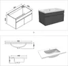 80cm Keramik Waschtisch mit Unterschrank Badmöbel Set mit Produktbild-Vorschau 7