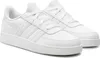 A pair of white Adidas sneakers is shown against a white background. Anteprima dell’immagine prodotto