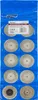 A set of mini diamond cutting discs in a blue plastic holder. Produktbild-Vorschau