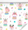 10m VLIES TAPETE Rolle Kinderzimmer Tiere Magisch Einhürner Produktbild-Vorschau 1