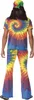 60er Jahre Hippiekostüm Hippie Flower Power Kostüm Gr. M Produktbild-Vorschau 3