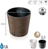 Prosperplast Blumentopf FURU Round Eco Wood Kaffee 25 cm Produktbild-Vorschau 4