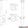PremiumX Mastverlängerung 100cm Ø 50mm Aluminium Produktbild-Vorschau 3