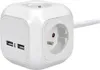 Solight PP145USB, 2 m, Vnútorný, Typ E, Typ E, Uhlové, IP20 Náhľad obrázku produktu 1