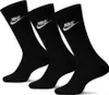 Three black Nike socks are arranged diagonally on a white background. Produktbild-Vorschau