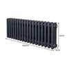Calentador tradicional de 3 columnas - 300 x 832 mm - Gris Vista previa de la imagen del producto 5