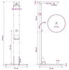 vidaXL Tuindouche, 210 cm, massief hout (dennenhout) en Productafbeelding-voorbeeld 8