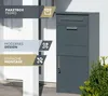 Westmann Stahl Paketbox Pedro Anthrazit 50x37x112 cm Produktbild-Vorschau 2