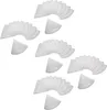 Multiple stacks of white conical filters arranged in arcs and individual triangular filters. Produktbild-Vorschau