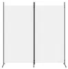 vidaXL 2-dielny paraván biely 175x180 cm látka Náhľad obrázku produktu 3