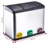 Cestino a pedale Dirt Devil 3 x 15L per la raccolta Anteprima dell’immagine prodotto 4