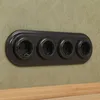 Unterputz Porzellan Retro Steckdose 4-fach, All-in-One, SET Produktbild-Vorschau 4