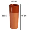 6 x Becher aus Ton 330 ml - Weinbecher Tonbecher Produktbild-Vorschau 2