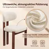 COLAMY 2er-Set Esszimmerstühle aus Chenille, braunes Produktbild-Vorschau 5