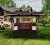 Aga Altalena da giardino 2 in 1 GRANDLUX XXL Marrone scuro Anteprima dell’immagine prodotto 2