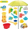 Buzz - Sand & Wassertisch XXL Mit Sonnenschirm - 130x75cm - Produktbild-Vorschau 3