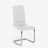 Stuhl Küche Esszimmer elegant Kunstleder hohe Rückenlehne Produktbild-Vorschau 3