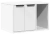 vidaXL Cestino Bianco 60x40x40 cm Materiale a base di legno Anteprima dell’immagine prodotto 1
