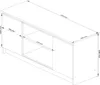 TV Schrank AKORD Fernsehkommode 120 cm Wenge 2 Türen 2 Produktbild-Vorschau 2