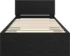vidaXL Rama łóżka dąb czarny 90 x 200 cm materiał Podgląd zdjęcia produktu 5