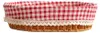 HOMLA Koszyk w kratkę PERLOTTE 32 x 25 cm Podgląd zdjęcia produktu 1
