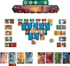 A collection of game components, including cards and a game board, laid out on a white background. Anteprima dell’immagine prodotto