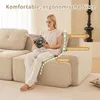 Modulares Cloud Sofa Beige Cord Sofa U Form mit Ottoman, Produktbild-Vorschau 4