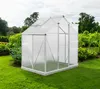 Westmann Aluminium Gewächshaus Flora 64 Silber 132x190x201 Produktbild-Vorschau 3