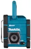 A teal and black Makita radio with a silver handle and speaker grill. Produktbild-Vorschau