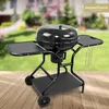 deluxe4home® Kugelgrill Ø55 cm mit Ablagefläche I Rollbarer Produktbild-Vorschau 2