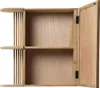 Spiegelschrank Bad mit Ablagen - Teakholz - Naturfarben - Produktbild-Vorschau 2