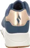 Rear view of a blue Skechers Uno sneaker. Produktbild-Vorschau