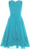 Mädchen Chiffon Abendkleid mit Strasssteinen Gr. 128 – Produktbild-Vorschau 2