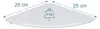 Relaxdays Hoekplank, HxBxD: 3 x 25 x 25 cm, Walnoothout, Productafbeelding-voorbeeld 4