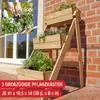 ONBEST Pflanztreppe Holz | 3-stöckig | mit Innenvlies | 3 x Produktbild-Vorschau 6