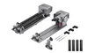 Two laser engraver rotary roller attachments are displayed on a white background. Produktbild-Vorschau