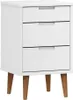 vidaXL Nachttisch MOLDE Weiß 40x35x65 cm Massivholz Kiefer Produktbild-Vorschau 2