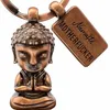 LANOLU Schlüsselanhänger Buddha, lustiges Geschenk für Yoga Produktbild-Vorschau 1