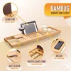 Badewannentablett Badewannenablage Bambus ausziehbar Produktbild-Vorschau 2