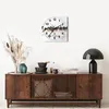 Wanduhr - Quadrat - Glasuhr - Hirsch Winter Tierwelt Produktbild-Vorschau 7