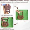 Tavolino COSTWAY con piano a doghe, tavolo da giardino Anteprima dell’immagine prodotto 5