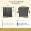 Lavea® Sitzkissen 40x40 cm, 4er Set, Weiß - mit Produktbild-Vorschau 10