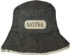 V6K9 Saunová čiapka s výšivkou *SAUNA*, vyrobená z plsti Náhľad obrázku produktu 1
