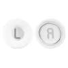 Two white ear pads for headphones, one labeled 'L' and the other 'R', are shown against a white background. Produktbild-Vorschau
