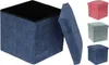 Taburet s úložným prostorem 38 x 38 x 38 cm růžová Náhled obrázku produktu 2