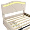 Polsterbett mit LED-Beleuchtung und Schubladen, 90x200cm, Produktbild-Vorschau 11