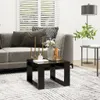 vidaXL Tavolino nero 50x50x35 cm in materiale composito Anteprima dell’immagine prodotto 2